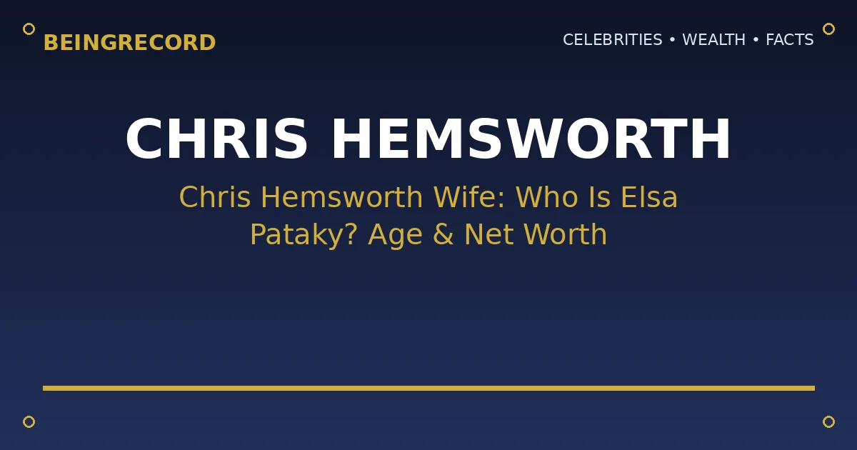 Chris Hemsworth wife Elsa Pataky