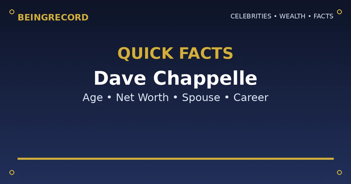 Dave Chappelle Wife: Who Is Elaine? Marriage & Kids quick facts
