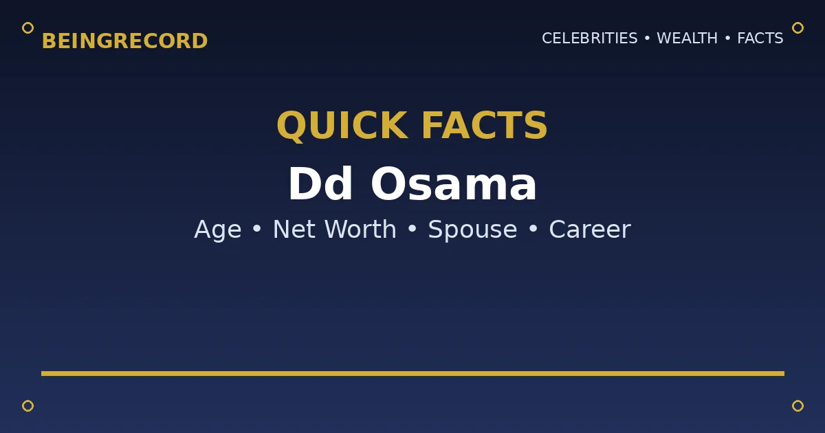 DD Osama Age: How Old Is the Drill Rapper in 2026? quick facts