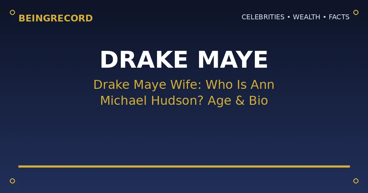 Drake Maye wife Ann Michael Hudson