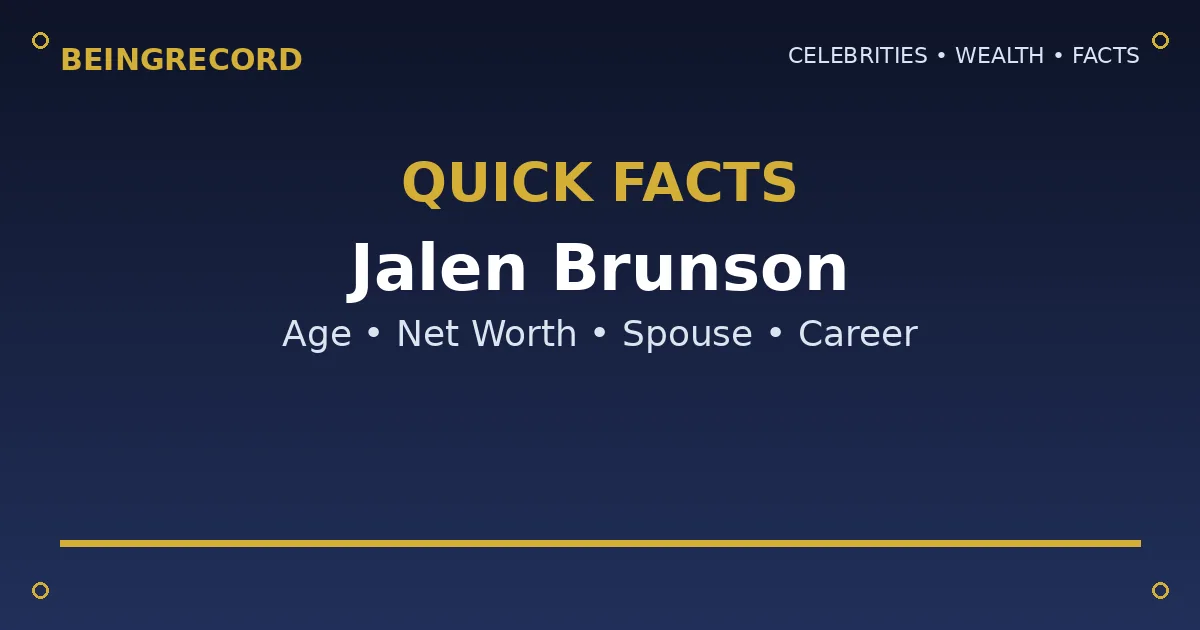 Jalen Brunson Wife: Who Is Ali Brunson? Wedding & Baby quick facts