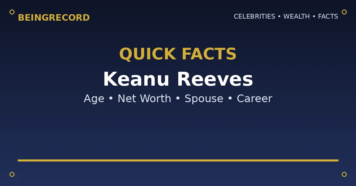Keanu Reeves Wife: Is He Married? Partner & Net Worth quick facts