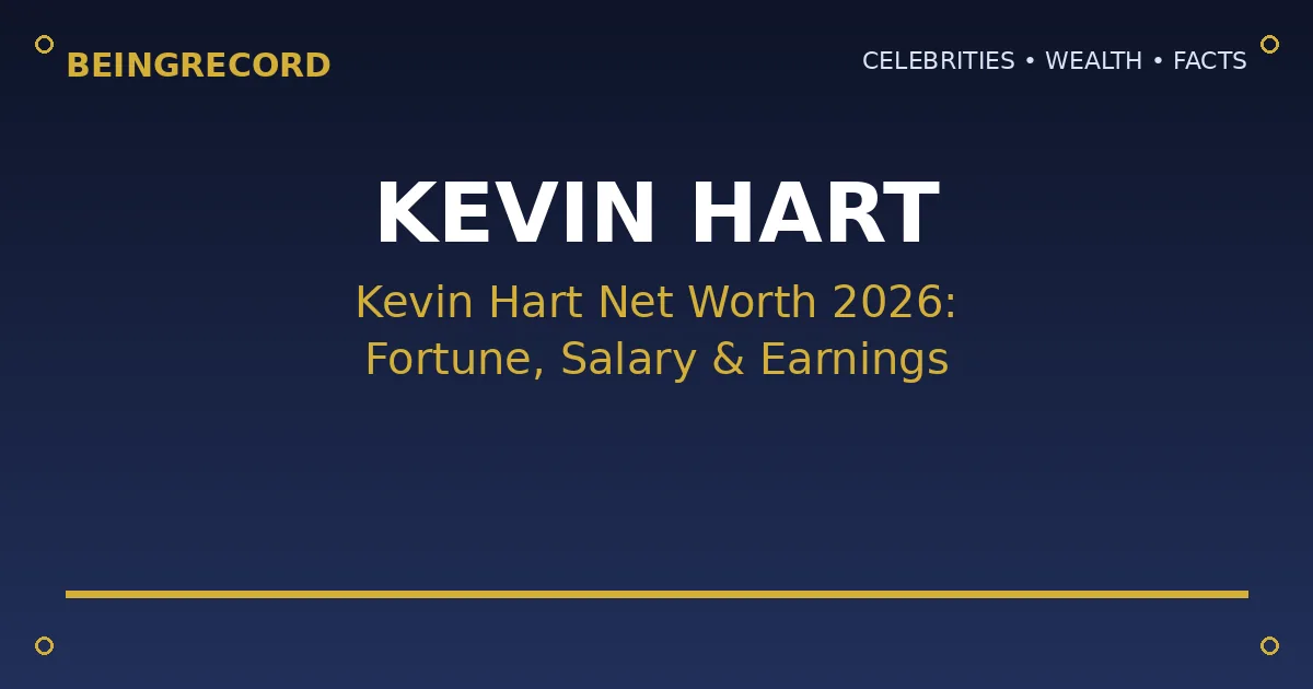 Kevin Hart net worth, career earnings and Hartbeat business empire