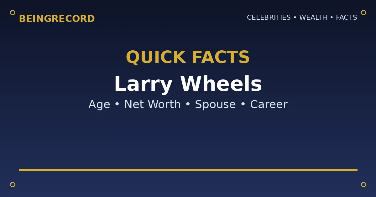 Larry Wheels Wife: Who Is Sheyla Williams? Age & Bio quick facts
