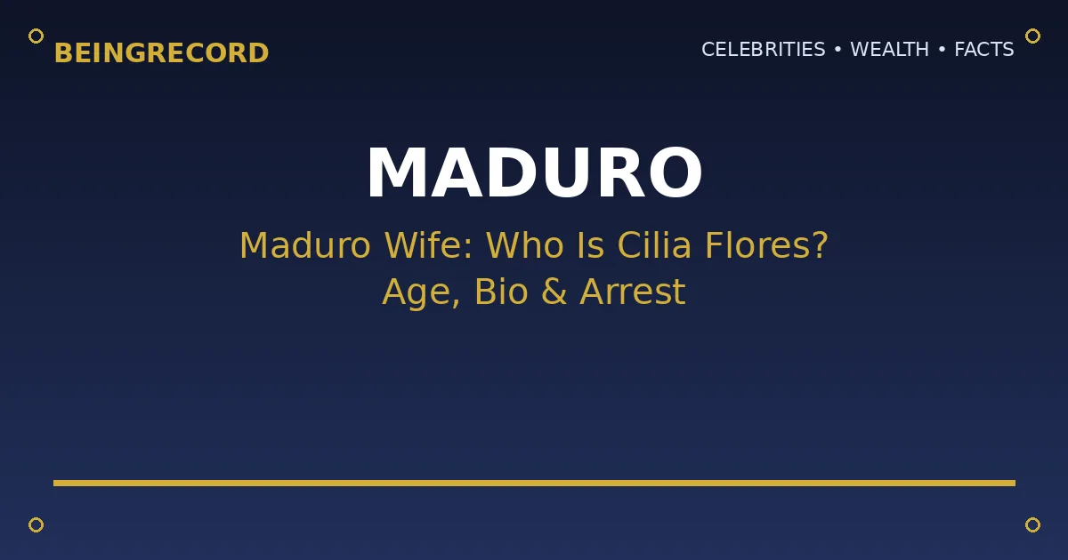 Maduro wife Cilia Flores