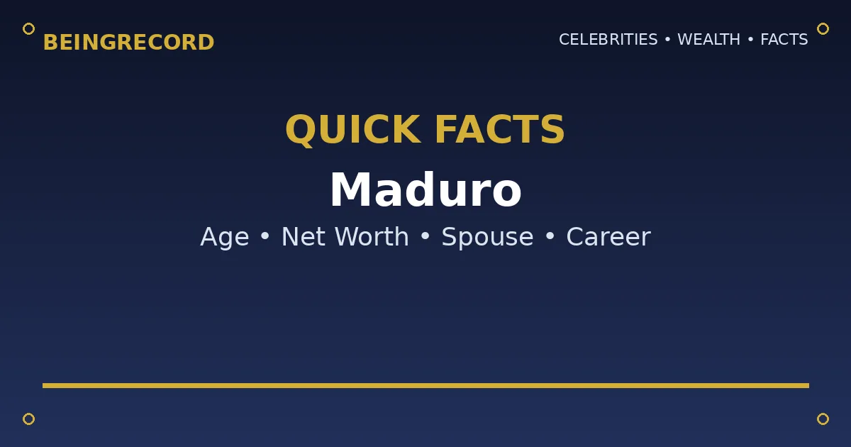 Maduro Wife: Who Is Cilia Flores? Age, Bio & Arrest quick facts