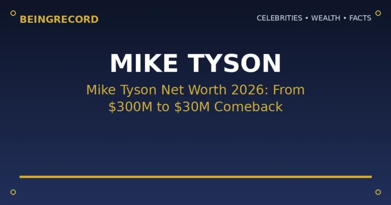 Mike Tyson net worth — the former heavyweight champion in the ring