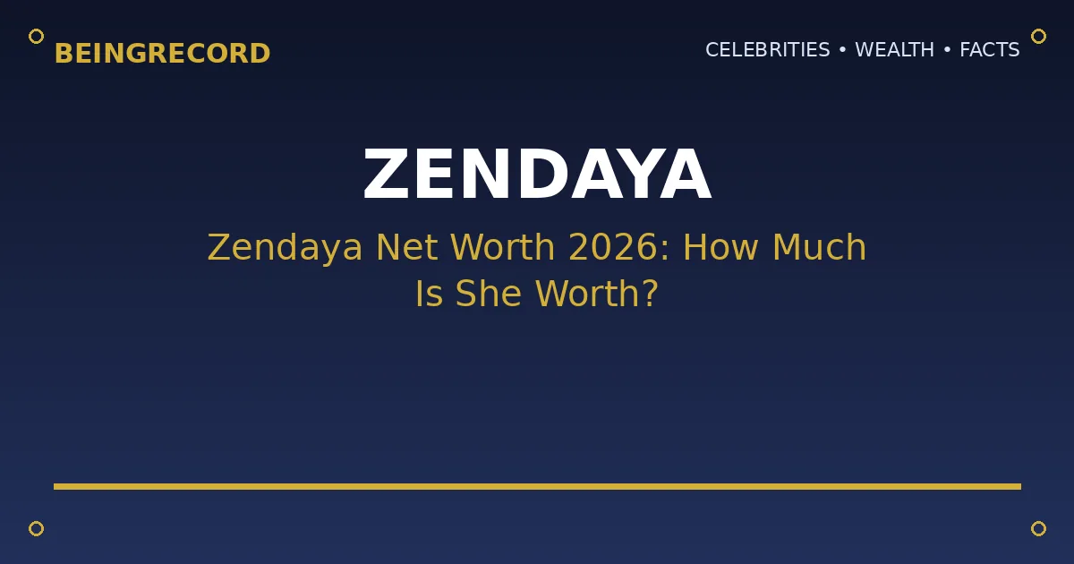 Zendaya net worth and career earnings breakdown